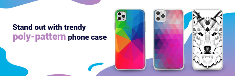 trendy poly-pattern phone case - Stylizedd