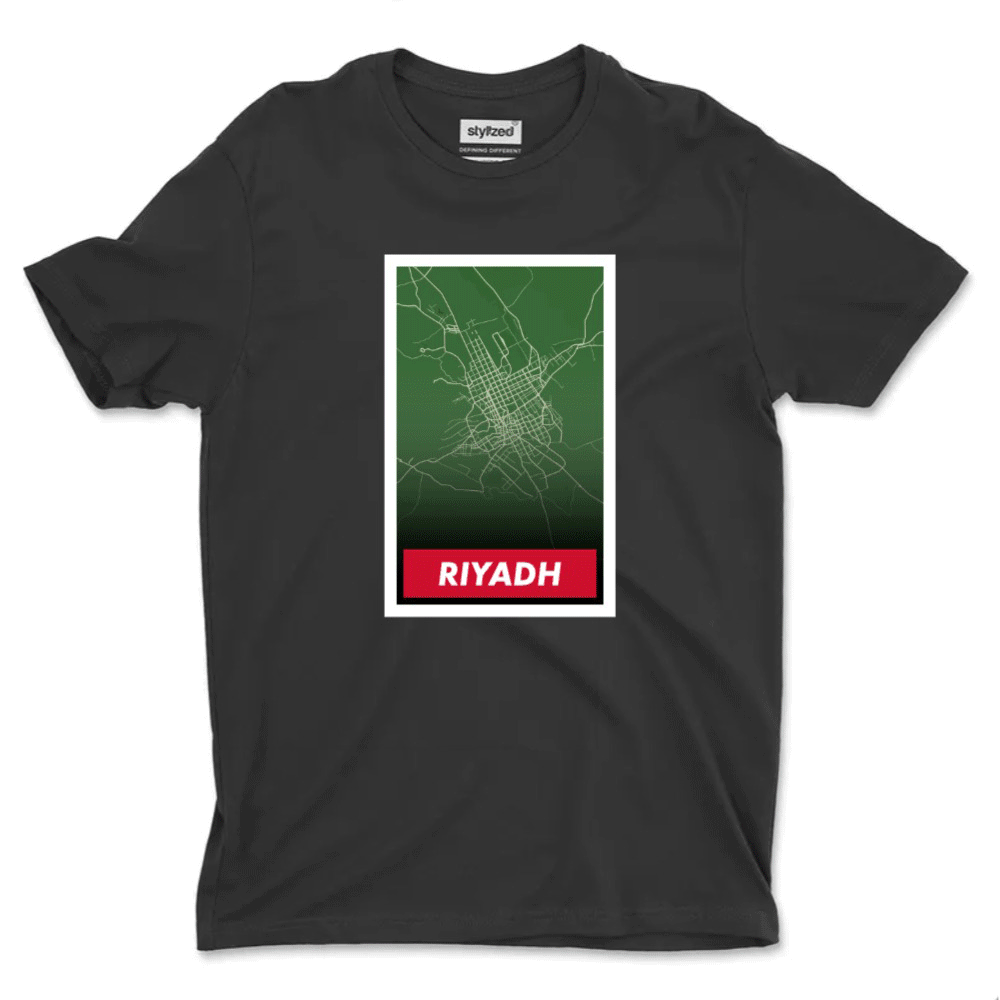Custom City Poster T-Shirt - Classic - Black / XS