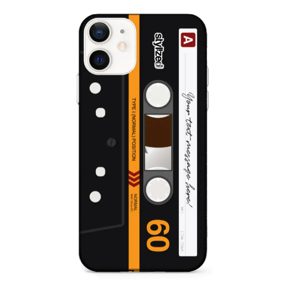 Apple iPhone 13 Mini / Clear Classic Phone Case Custom Retro Cassette Tape Phone Case - Stylizedd