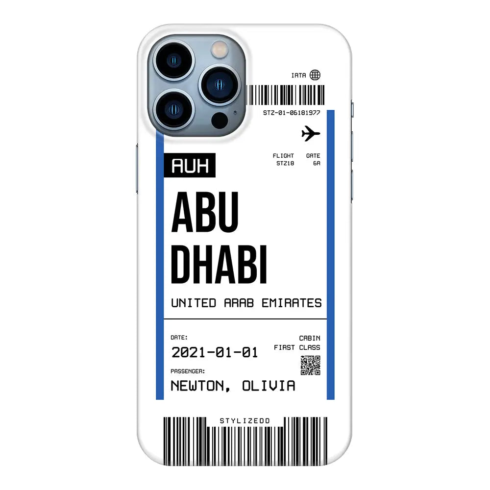 Apple iPhone 13 Pro Max / Clear Classic Custom Flight Boarding Pass Ticket Phone Case - Stylizedd.com