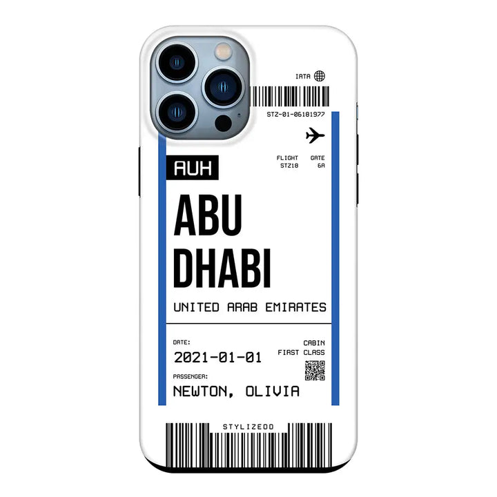 Apple iPhone 13 Pro Max / Snap Classic Custom Flight Boarding Pass Ticket Phone Case - Stylizedd.com