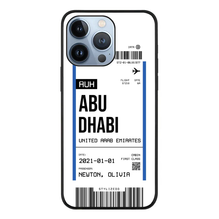 Apple iPhone 13 Pro / Tough Pro Custom Flight Boarding Pass Ticket Phone Case - Stylizedd.com