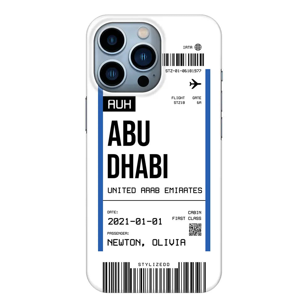 Apple iPhone 13 Pro / Clear Classic Custom Flight Boarding Pass Ticket Phone Case - Stylizedd.com