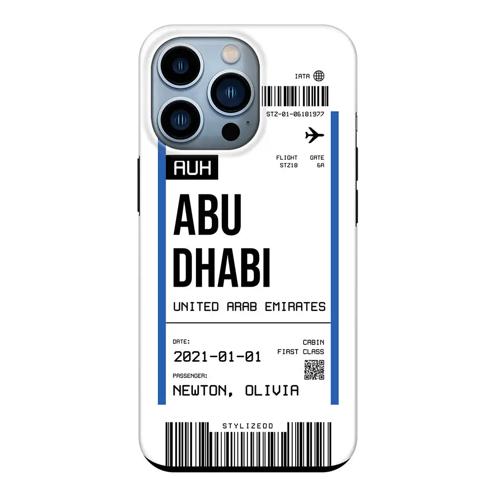 Apple iPhone 13 Pro / Snap Classic Custom Flight Boarding Pass Ticket Phone Case - Stylizedd.com