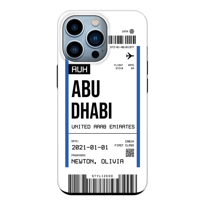 Apple iPhone 13 Pro / Snap Classic Custom Flight Boarding Pass Ticket Phone Case - Stylizedd.com