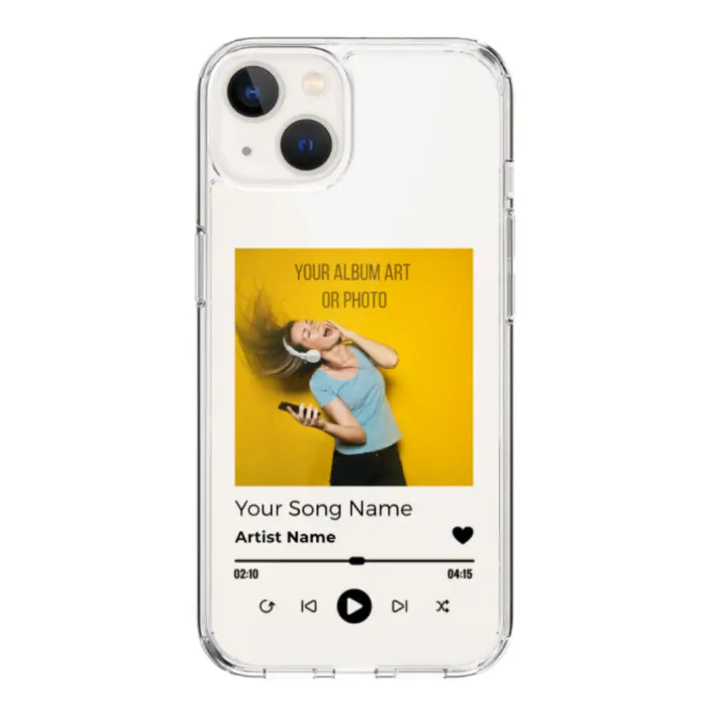 Apple iPhone 15 Plus / Clear Classic Phone Case Custom Album Art Phone Case - Stylizedd