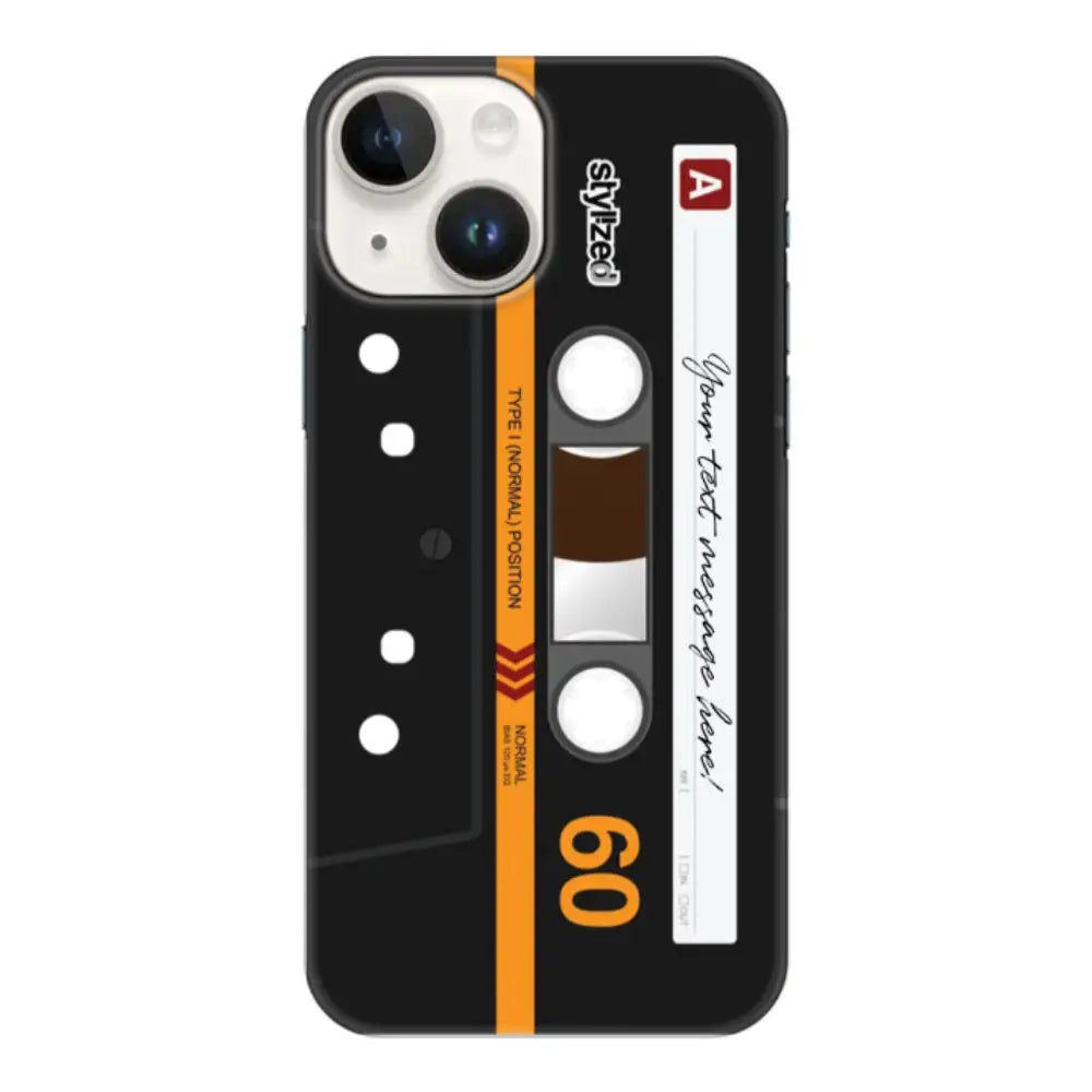 Apple iPhone 15 Plus / Snap Classic Phone Case Custom Retro Cassette Tape Phone Case - Stylizedd