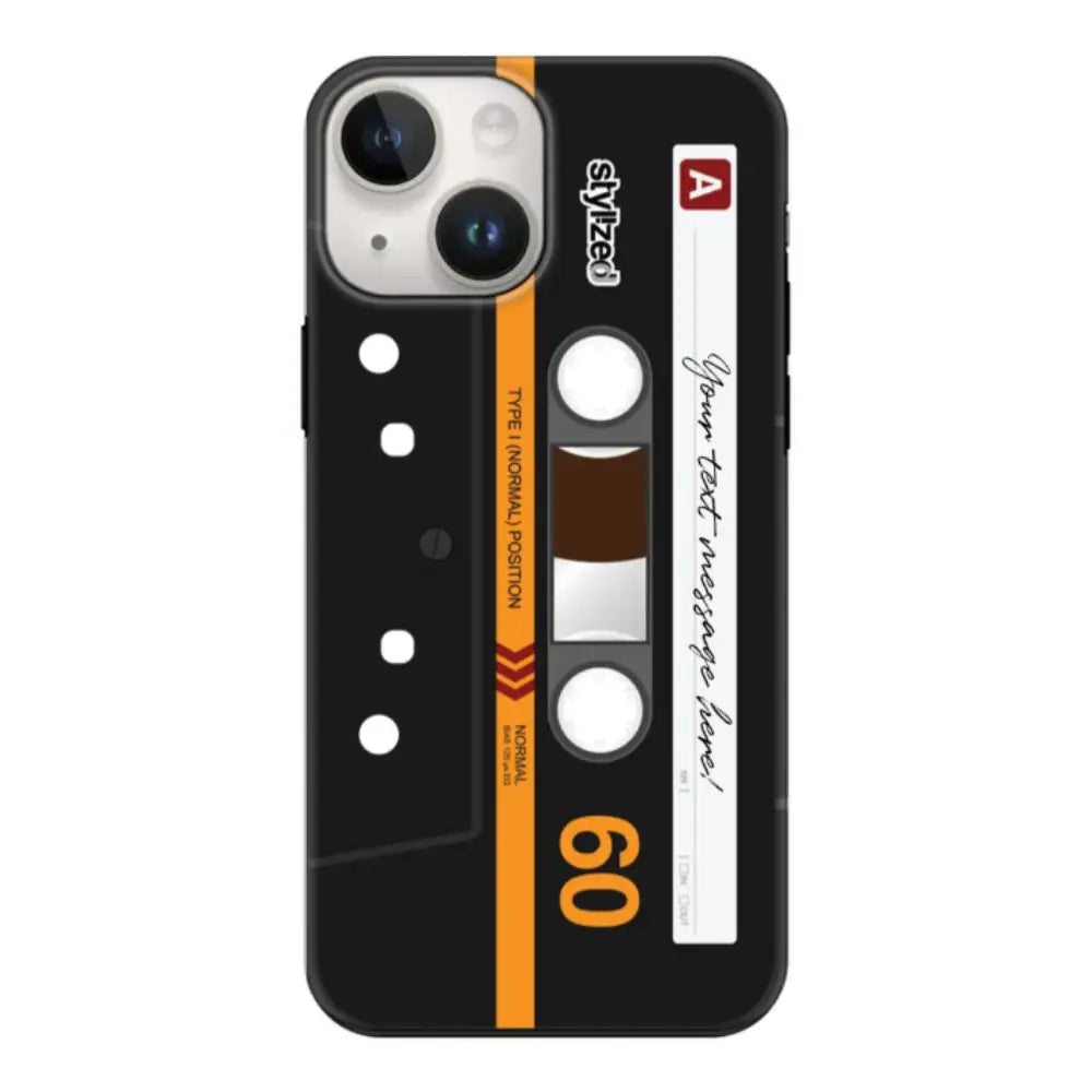 Apple iPhone 15 Plus / Tough Pro Phone Case Custom Retro Cassette Tape Phone Case - Stylizedd