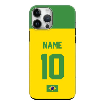 Apple iPhone 15 Pro Max / Tough Pro Phone Case Personalized Football Jersey Phone Case Custom Name & Number - Stylizedd