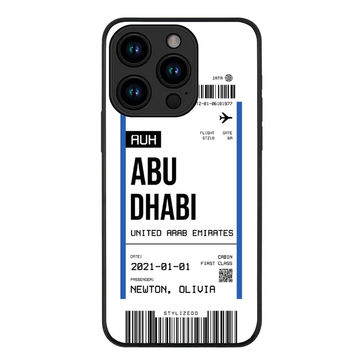 Apple iPhone 15 Pro / Tough Pro Custom Flight Boarding Pass Ticket Phone Case - Stylizedd.com