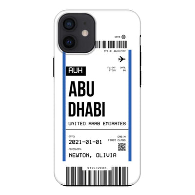 Apple iPhone 11 / Tough Pro Phone Case Custom Flight Boarding Pass Ticket Phone Case - Stylizedd
