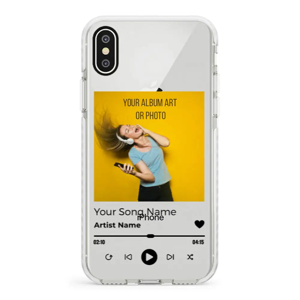 Apple iPhone X / iPhone XS / Impact Pro White Phone Case Custom Album Art Phone Case - Stylizedd