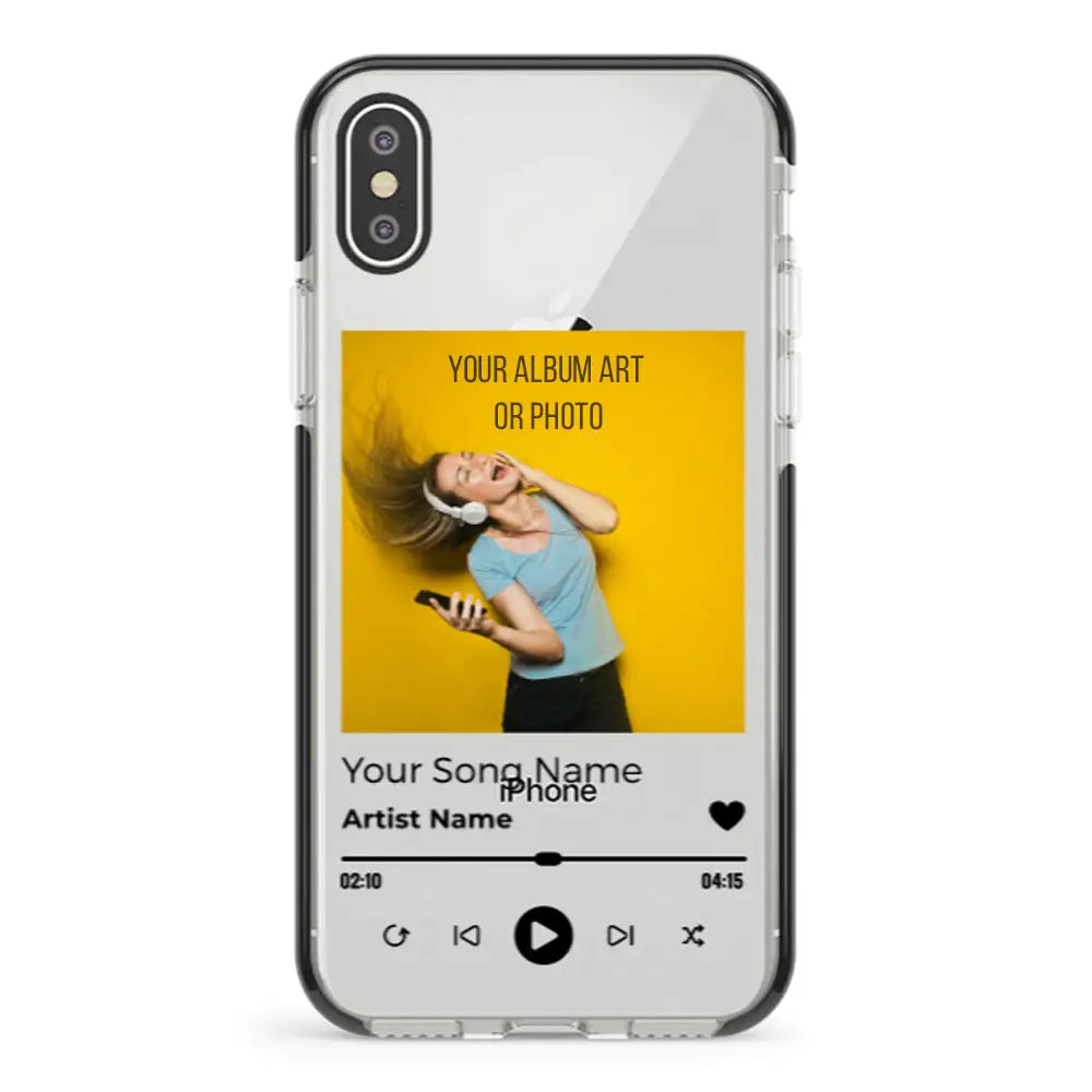 Apple iPhone XS MAX / Impact Pro Black Phone Case Custom Album Art Phone Case - Stylizedd
