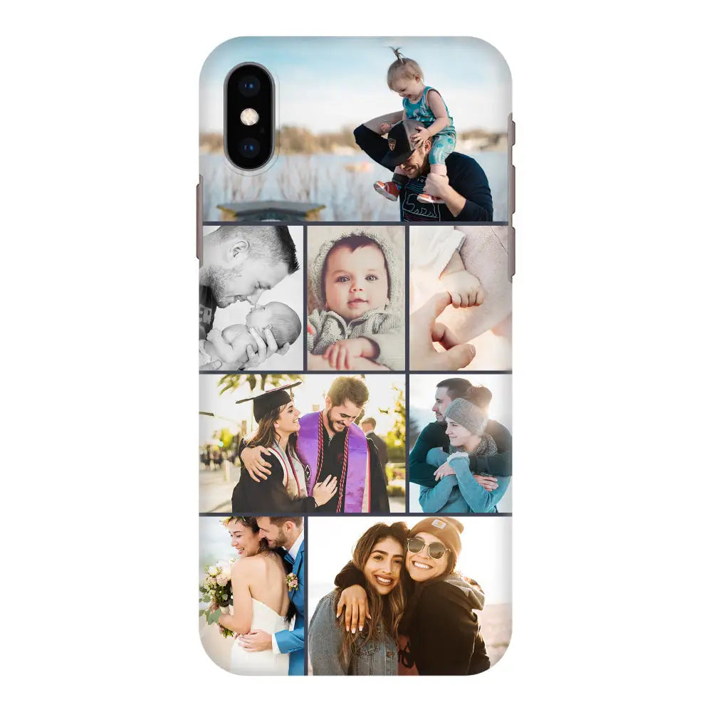 Apple iPhone XS MAX / Snap Classic Phone Case Personalised Photo Collage Grid Phone Case - Stylizedd