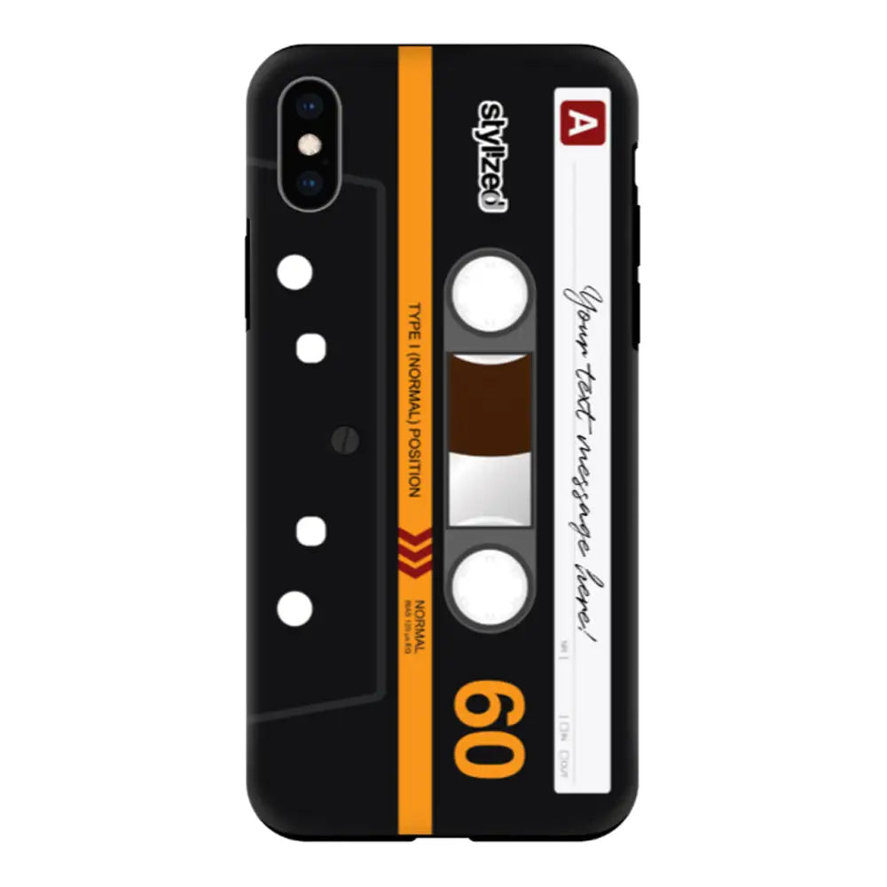 Apple iPhone XS MAX / Tough Pro Phone Case Custom Retro Cassette Tape Phone Case - Stylizedd