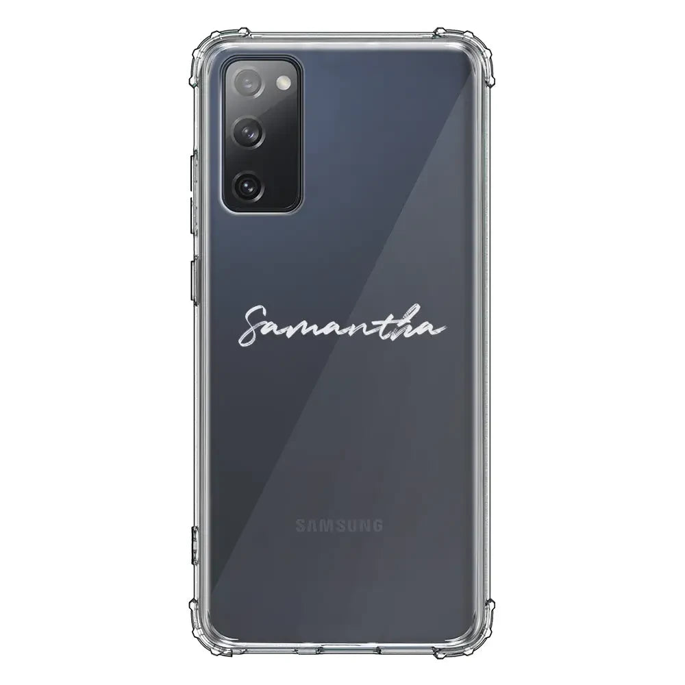Samsung Galaxy S20 FE 4G 5G / Clear Classic Custom Text, My Name Phone Case - Samsung S Series - Stylizedd.com