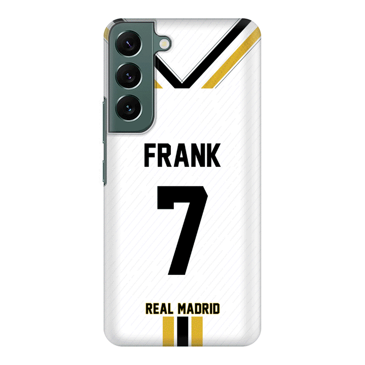 Samsung Galaxy S21 / Rugged Black Personalized Football Clubs Jersey Phone Case Custom Name & Number - Samsung S Series - Stylizedd.com