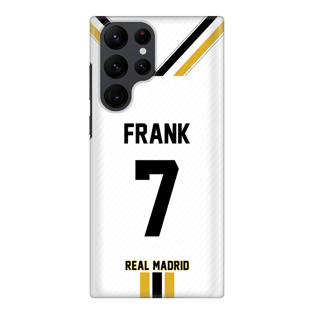 Samsung Galaxy S21 Plus / Rugged Black Personalized Football Clubs Jersey Phone Case Custom Name & Number - Samsung S Series - Stylizedd.com