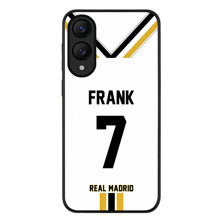 Samsung Galaxy S24 FE / Rugged Black Personalized Football Clubs Jersey Phone Case Custom Name & Number - Samsung S Series - Stylizedd.com