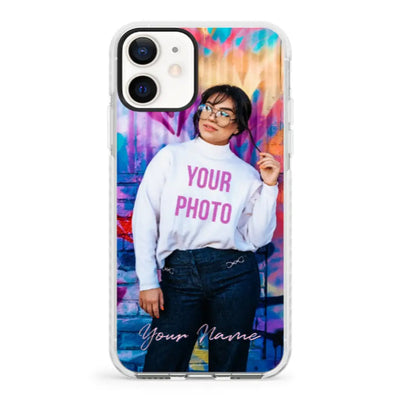 Apple iPhone 11 / Impact Pro White Phone Case Custom Photo, My Style Phone Case - Stylizedd