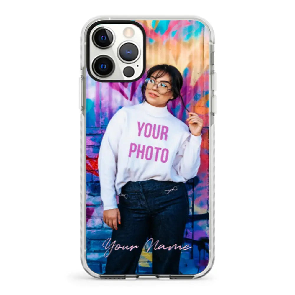 Apple iPhone 12 | 12 Pro / Impact Pro White Phone Case Custom Photo, My Style Phone Case - Stylizedd