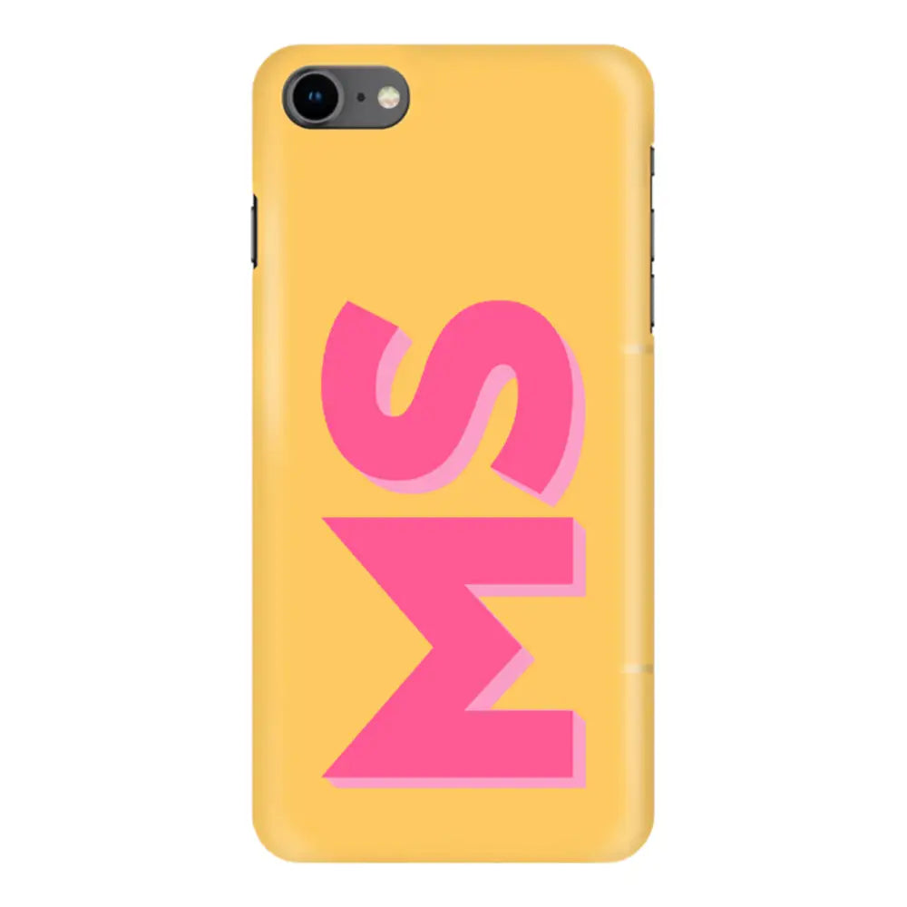 Apple iPhone 6 / 6s / Snap Classic Phone Case Personalized Monogram Initial 3D Shadow Text Phone Case - Stylizedd