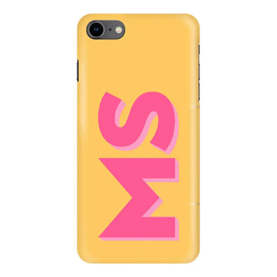 Apple iPhone 6 / 6s / Snap Classic Phone Case Personalized Monogram Initial 3D Shadow Text Phone Case - Stylizedd