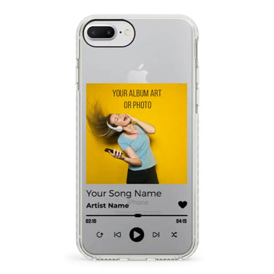 Apple iPhone 7 Plus / 8 Plus / Impact Pro White Phone Case Custom Album Art Phone Case - Stylizedd