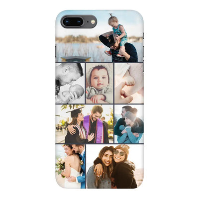 Apple iPhone 7 Plus / 8 Plus / Snap Classic Phone Case Personalised Photo Collage Grid Phone Case - Stylizedd