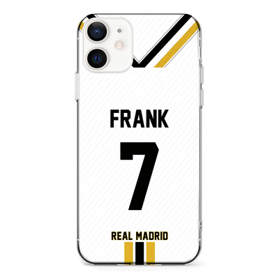Apple iPhone 12 Mini / Clear Classic Phone Case Personalized Football Clubs Jersey Phone Case Custom Name & Number - Stylizedd