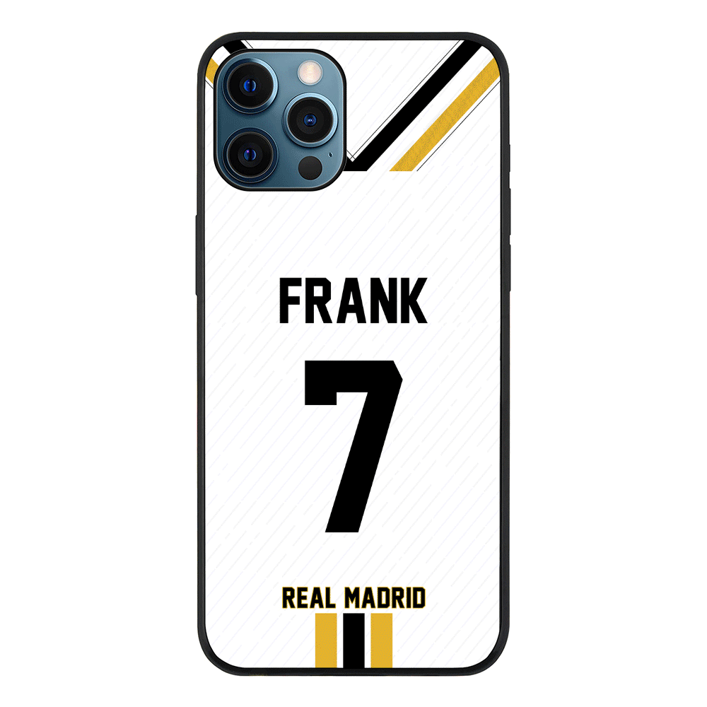 Apple iPhone 12 Pro Max / Rugged Black Phone Case Personalized Football Clubs Jersey Phone Case Custom Name & Number - Stylizedd