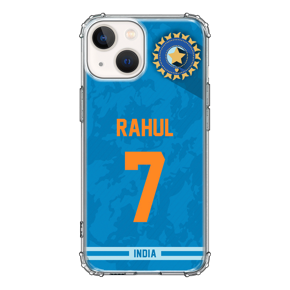 Apple iPhone 13 / Clear Classic Phone Case Personalized Cricket Jersey Phone Case Custom Name & Number - Stylizedd