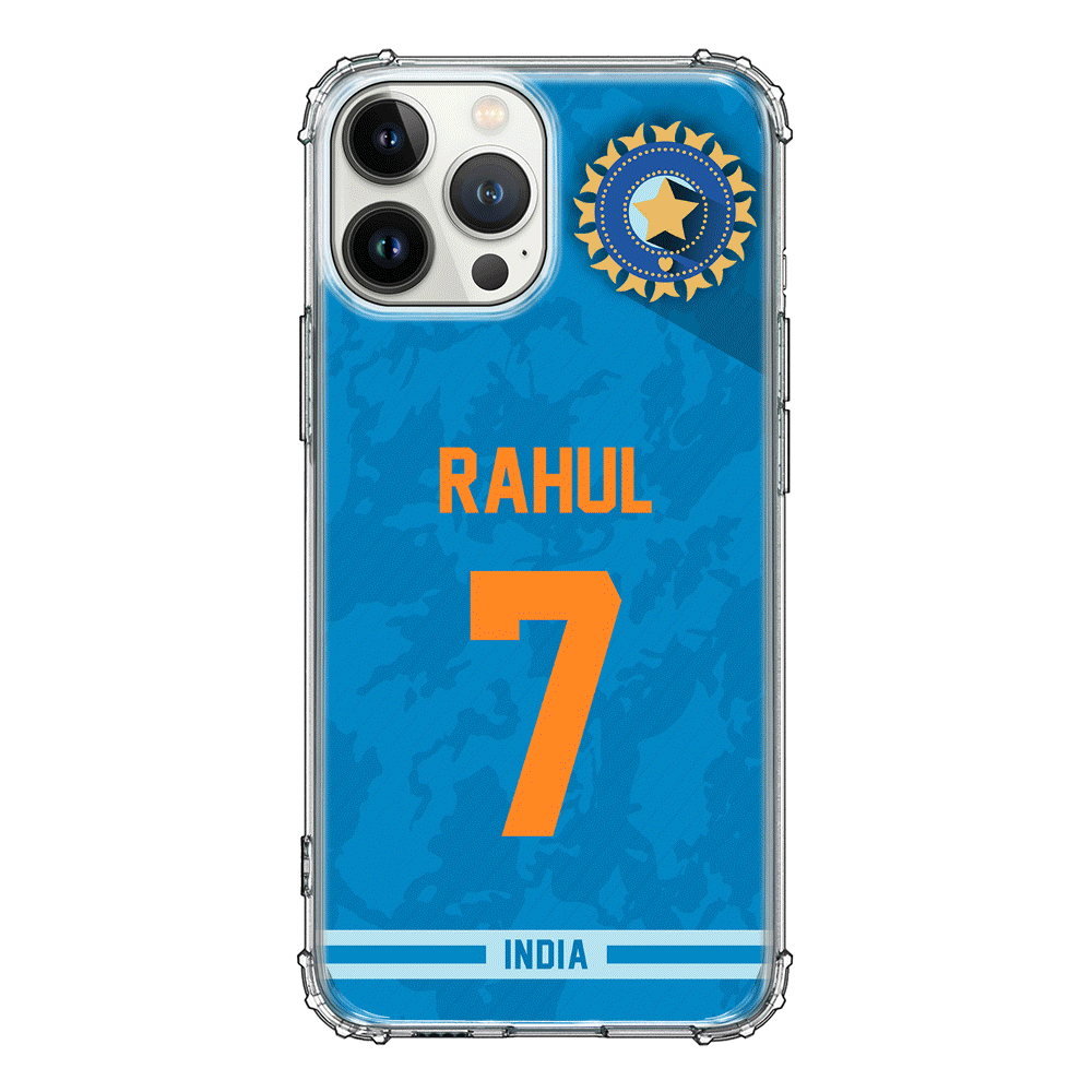 Apple iPhone 13 Pro Max / Clear Classic Phone Case Personalized Cricket Jersey Phone Case Custom Name & Number - Stylizedd