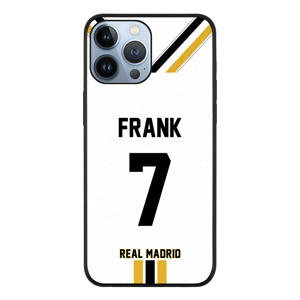 Apple iPhone 13 Pro Max / Rugged Black Phone Case Personalized Football Clubs Jersey Phone Case Custom Name & Number - Stylizedd