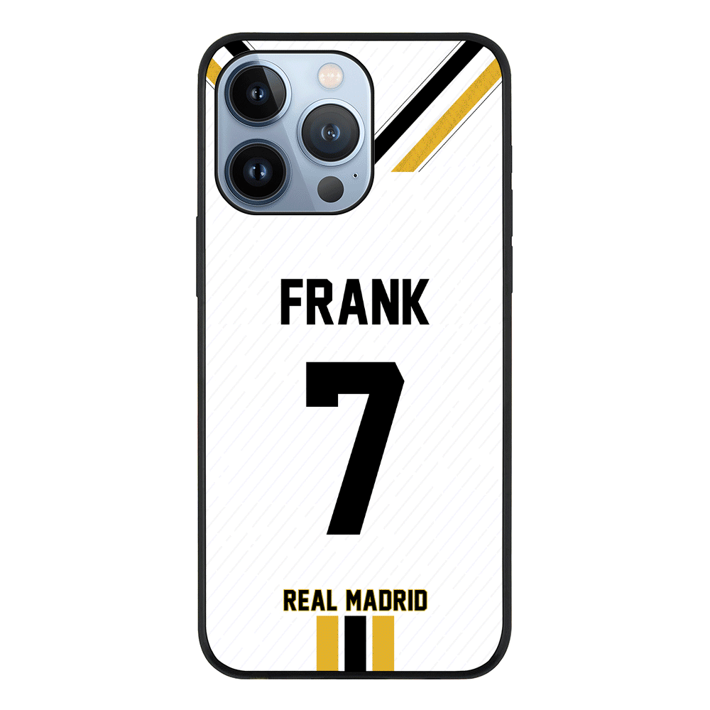 Apple iPhone 13 Pro / Rugged Black Phone Case Personalized Football Clubs Jersey Phone Case Custom Name & Number - Stylizedd