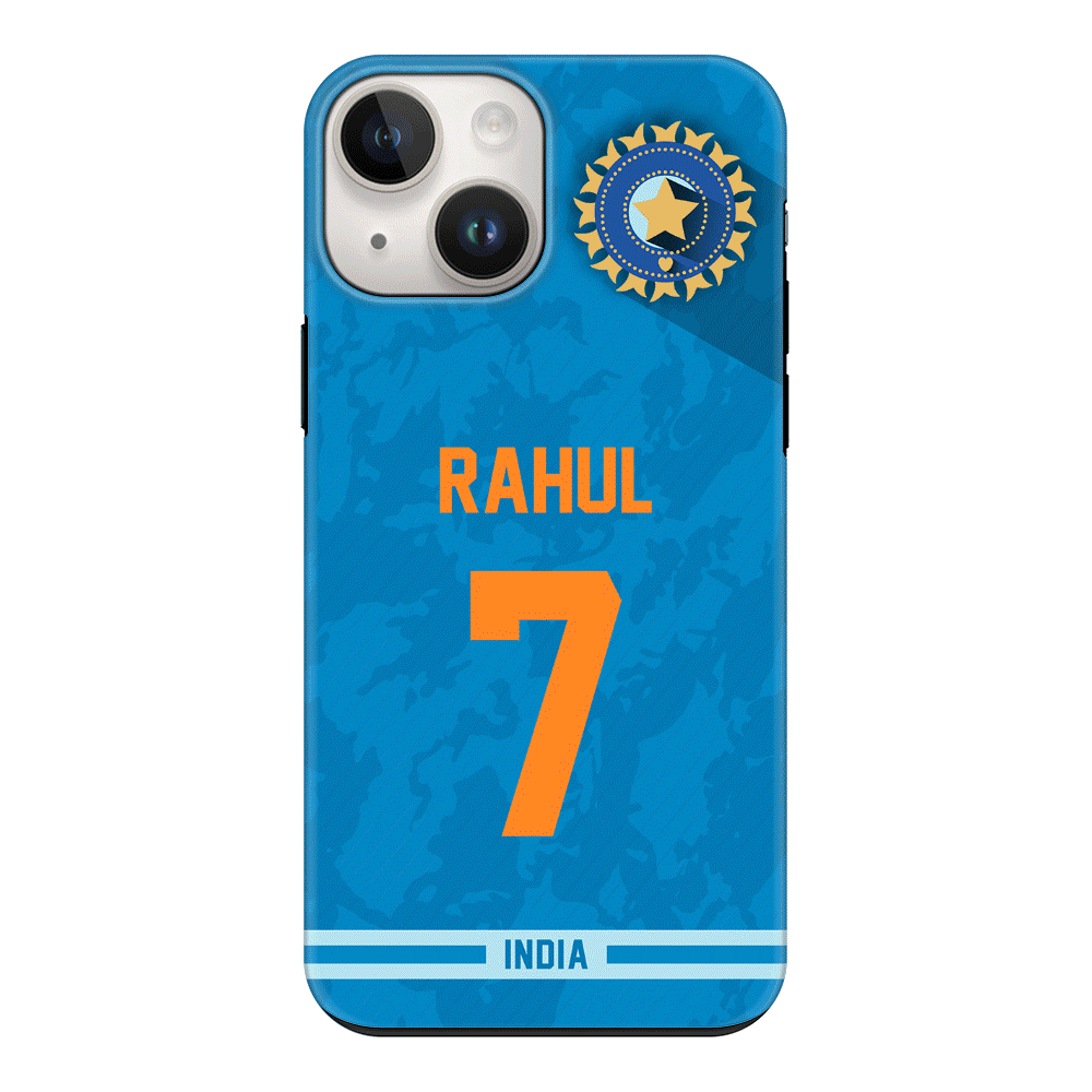 Apple iPhone 15 Plus / Tough Pro Phone Case Personalized Cricket Jersey Phone Case Custom Name & Number - Stylizedd