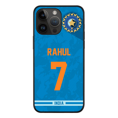 Apple iPhone 14 Pro Max / Rugged Black Phone Case Personalized Cricket Jersey Phone Case Custom Name & Number - Stylizedd