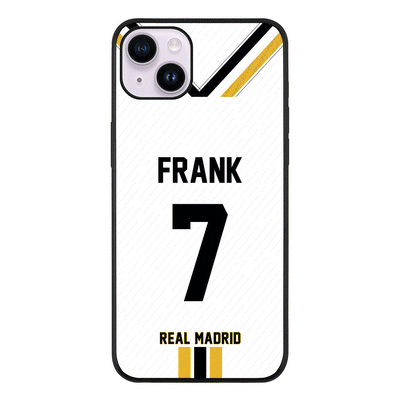 Apple iPhone 14 / Rugged Black Phone Case Personalized Football Clubs Jersey Phone Case Custom Name & Number - Stylizedd
