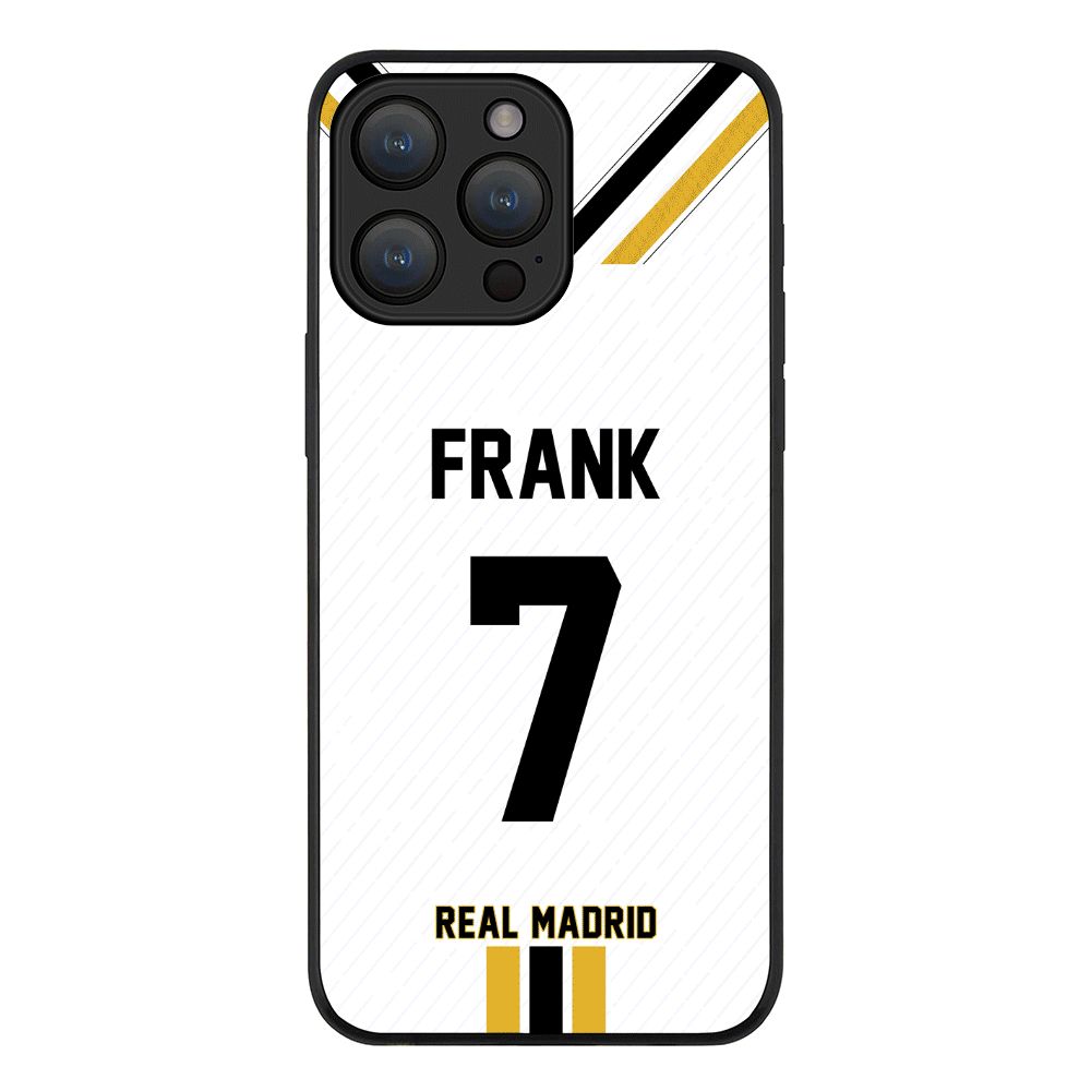 Apple iPhone 15 Pro Max / Rugged Black Phone Case Personalized Football Clubs Jersey Phone Case Custom Name & Number - Stylizedd