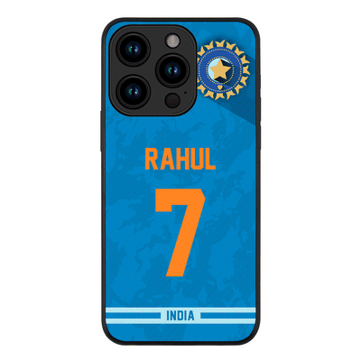 Apple iPhone 15 Pro / Rugged Black Phone Case Personalized Cricket Jersey Phone Case Custom Name & Number - Stylizedd