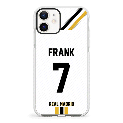 Apple iPhone 11 / Impact Pro White Phone Case Personalized Football Clubs Jersey Phone Case Custom Name & Number - Stylizedd