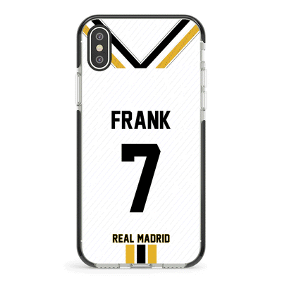 Apple iPhone XS MAX / Impact Pro Black Phone Case Personalized Football Clubs Jersey Phone Case Custom Name & Number - Stylizedd