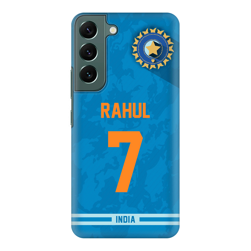 Samsung Galaxy S22 Plus / Snap Classic Personalized Cricket Jersey Phone Case Custom Name & Number - Samsung S Series - Stylizedd.com
