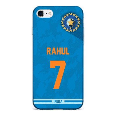 Apple iPhone 7/8/SE (2020) / Clear Classic Phone Case Personalized Cricket Jersey Phone Case Custom Name & Number - Stylizedd