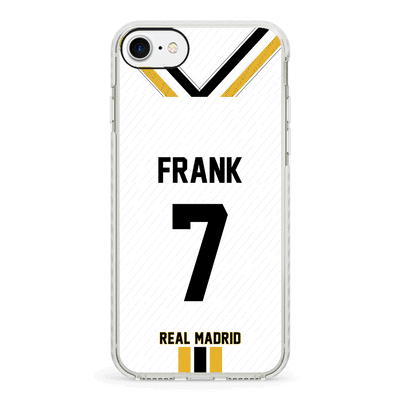Apple iPhone 7/8/SE (2020) / Impact Pro White Phone Case Personalized Football Clubs Jersey Phone Case Custom Name & Number - Stylizedd