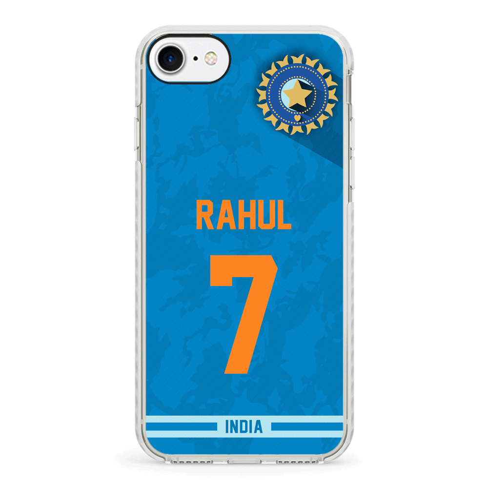 Apple iPhone 7/8/SE (2020) / Impact Pro White Phone Case Personalized Cricket Jersey Phone Case Custom Name & Number - Stylizedd