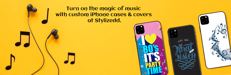 Turn on the magic of music with custom iPhone cases & covers at Stylizedd