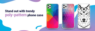 Stand out with trendy poly-pattern phone case