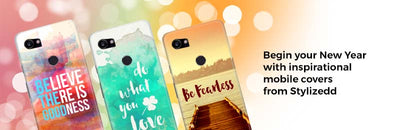 Begin your New Year with inspirational mobile covers from Stylizedd