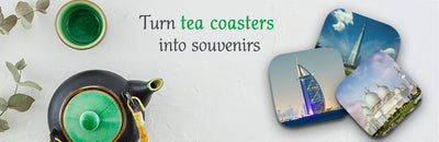 Turn tea coasters into souvenirs